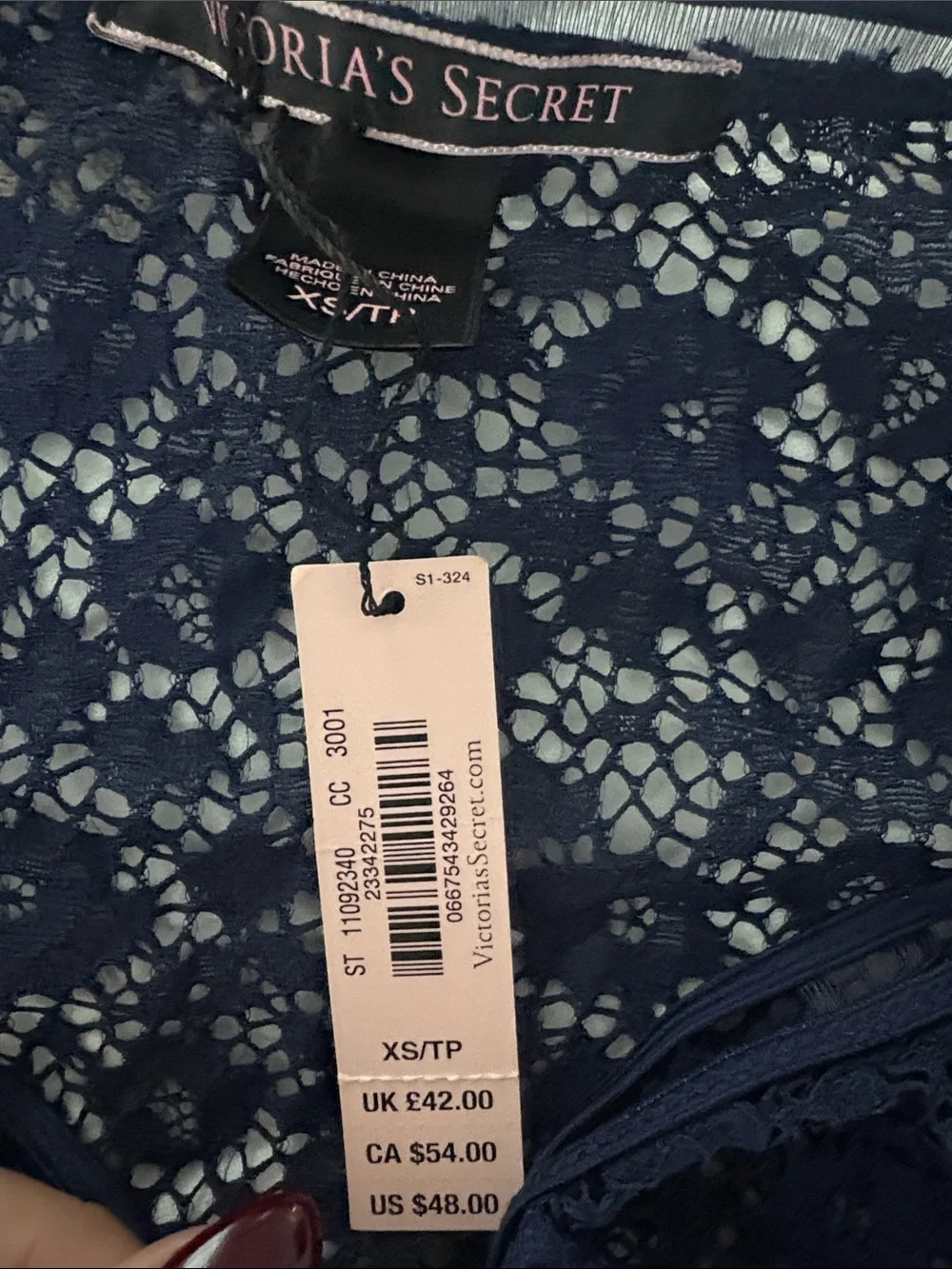 Victorias Secret delicate navy